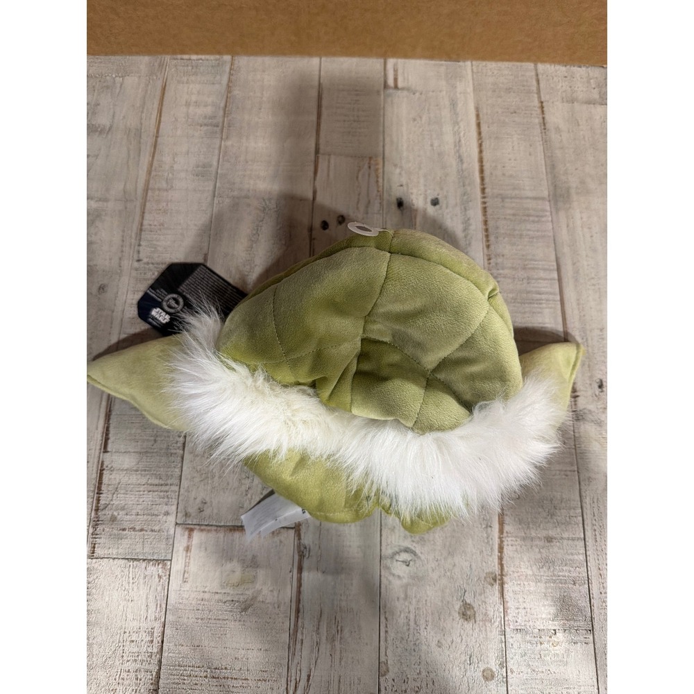 Disney Store Star Wars Yoda Ears Plush Hat Green Faux Fur Jedi Master Force NWT